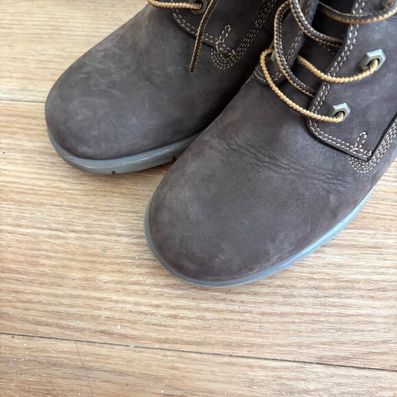 Timberland Glancy Leather Lace Up 6” Ankle Boots Brown Women’s Size 8.5 - Picture 5 of 12